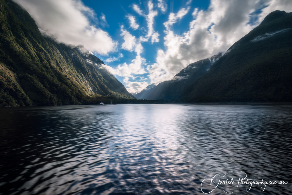 Milford Sound Dramatic clouds in the morning